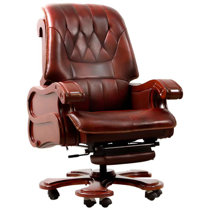 Coast Upholstered Leather Power Recliner Office Chair - KINNLS