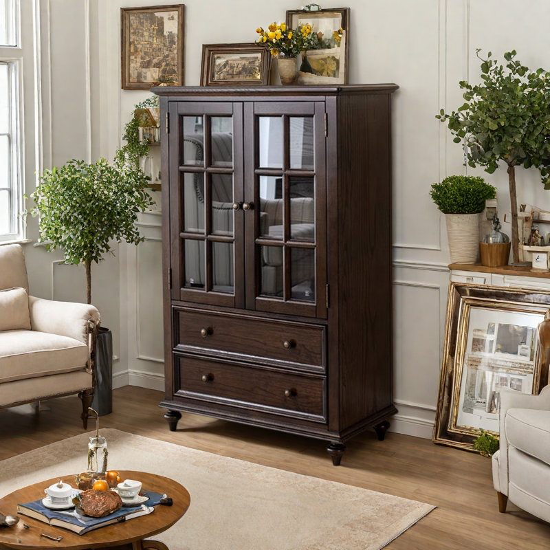 Multifunctional storage cabinet, Tan