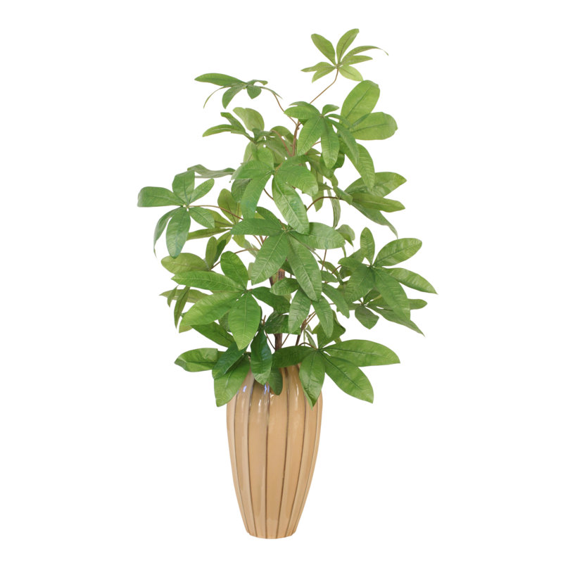 Arbre d'argent dans un vase en faïence