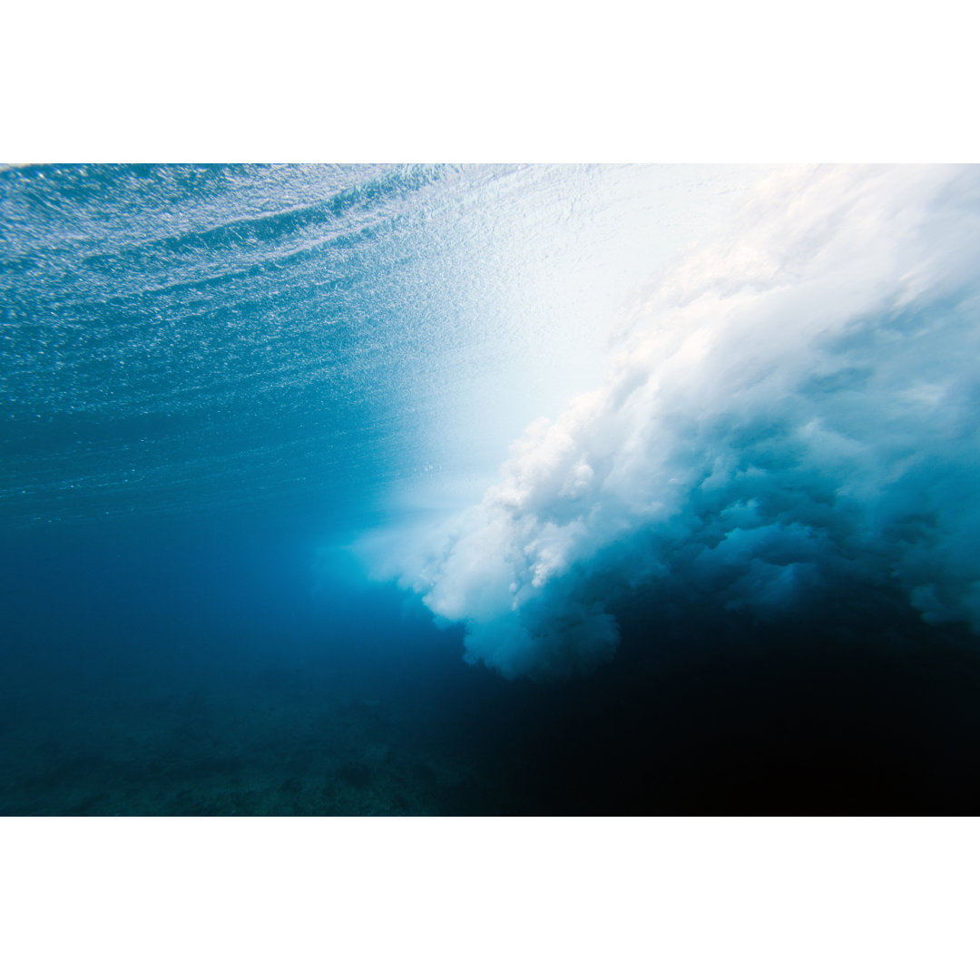 Wave Crashing Underwater by Subman - No Frame Art Prints on Canvas