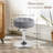 Modern Swivel Adjustable Height Accent Stool-992397481