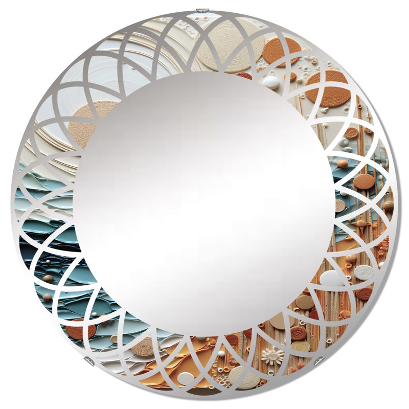 Miroir mural rond Nurne, 32 po x 32 po