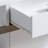 Buffet Cabinet For Modern Kitchen Organization - 4 Shelves, White & Dark Taupe Streamlined Appearance Modernize Your With Storage Maximize Utilization Of Space