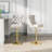 Modern Velvet Adjustable Swivel Counter Height Stools With Tufted Back Dining Chairs-1783443254