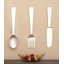 Ensemble de 3 décorations murales en aluminium pour couteaux, cuillères et fourchettes-456321062-456321063
