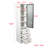 Tall Bathroom Storage Cabinet With Glass Door And Drawers For Versatile Storage In Multiple Rooms