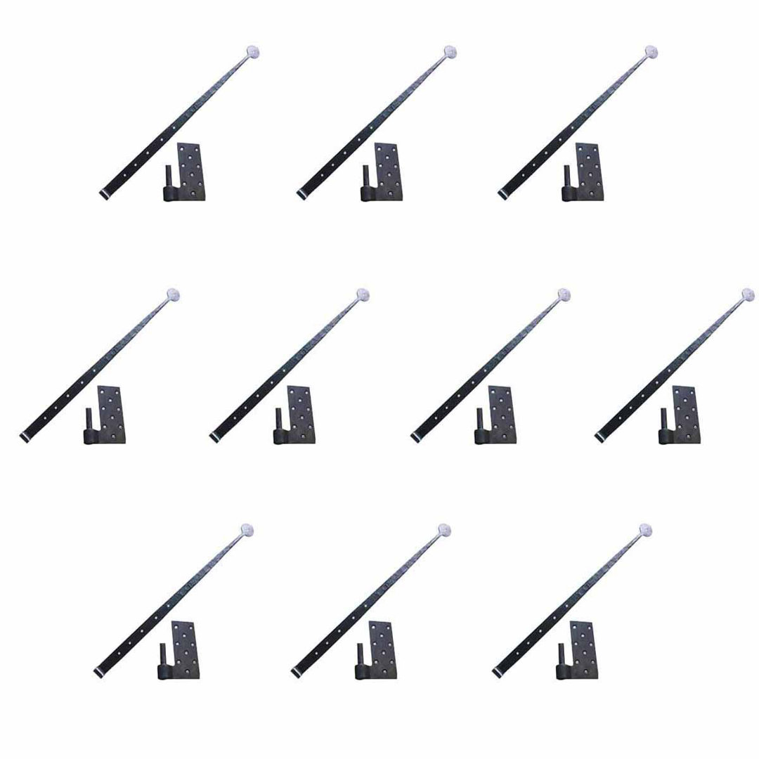 4.75" H x 24" W Offset Single Door Hinge (Set of 10) The Renovators Supply Inc.