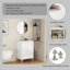 Meuble-lavabo de salle de bain avec lavabo, armoire de rangement avec système Soft-Clost