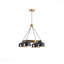 Lustre - abat-jour en métal 4 lumières