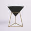 Table d'appoint à bout géométrique en bois inversé avec support en métal Irenej-1174289551-1174289552