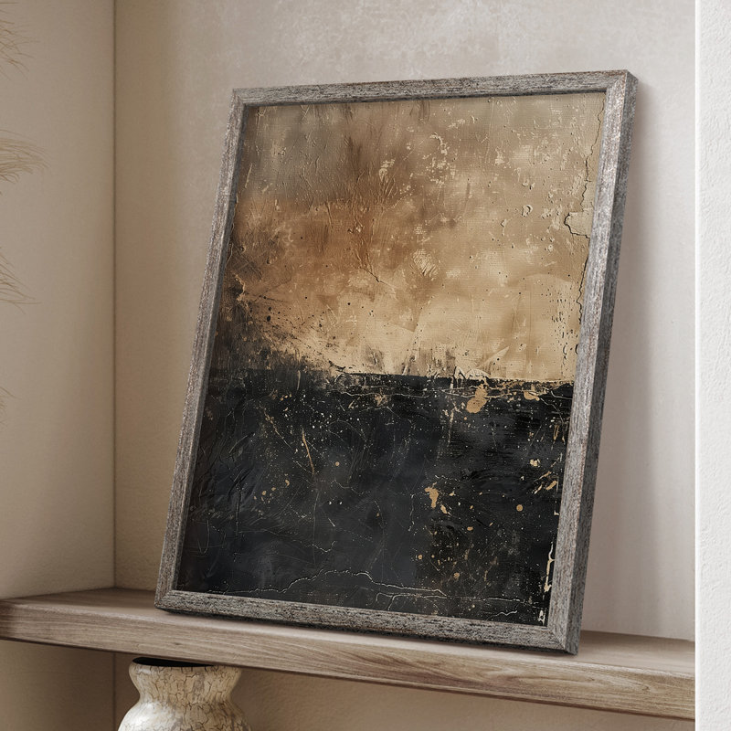 Reproduction encadrée ABSTRACT Series CECXL - bois massif, H 11 po x l 9 po