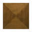 Table basse carrée en bois, noyer