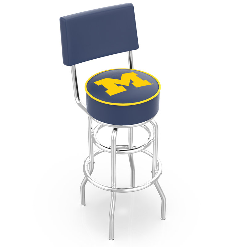NCAA 30" Swivel Bar Stool, University of Michigan