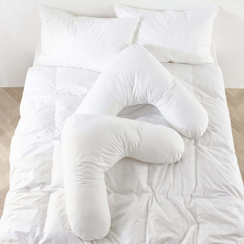 Retreat Snuggledown V Shape Pregnancy Firm Support Side Sleeper Pillow