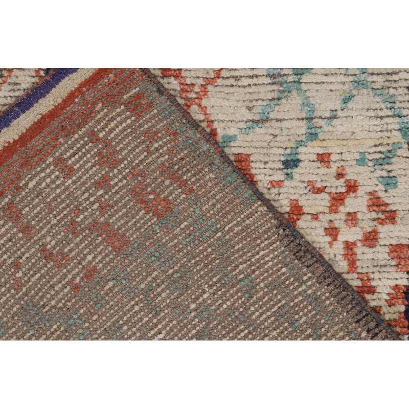 Moroccan Hand Knotted Silk Area Rug, Rectangle 10' x 14'