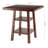 Bublitz Walnut High Table with Shelves
