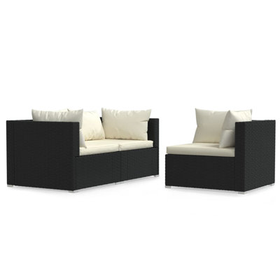 27.6" Wide Patio Sectional Set with Cushions by Latitude Run