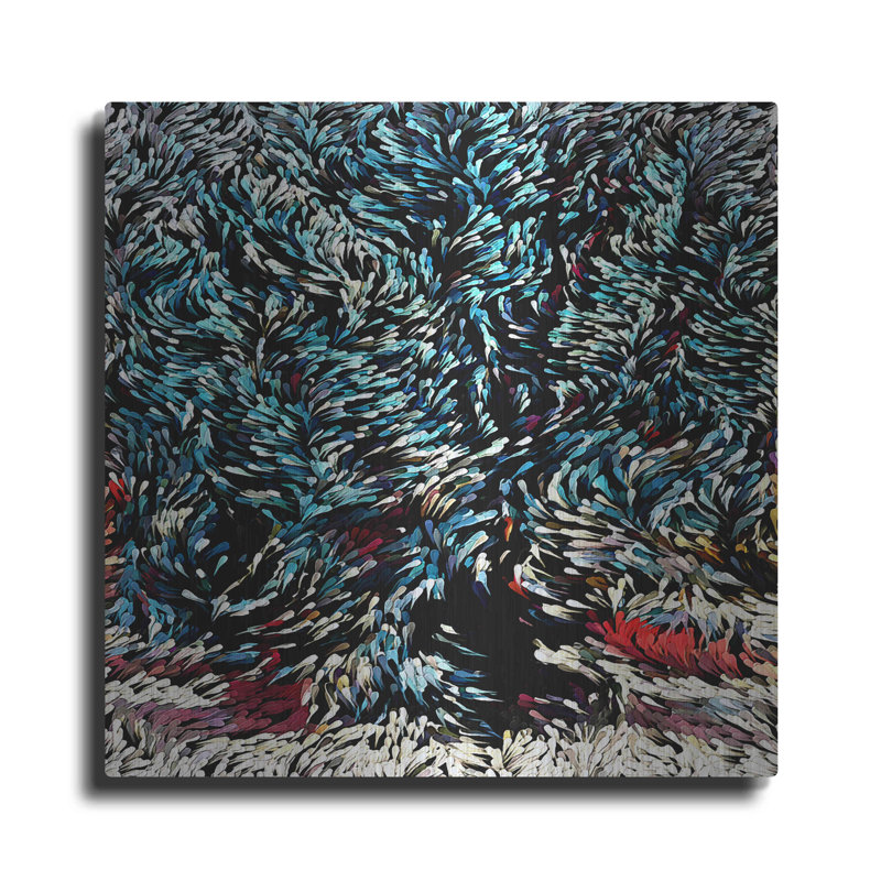 Ivy Bronx «Wintery Bliss» par David Manlove, art mural en métal, H 12 po x l 12 po