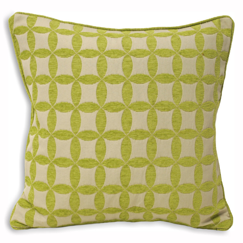Palma Geometric Square Throw Pillow Cover, Natural, 55 x 55cm