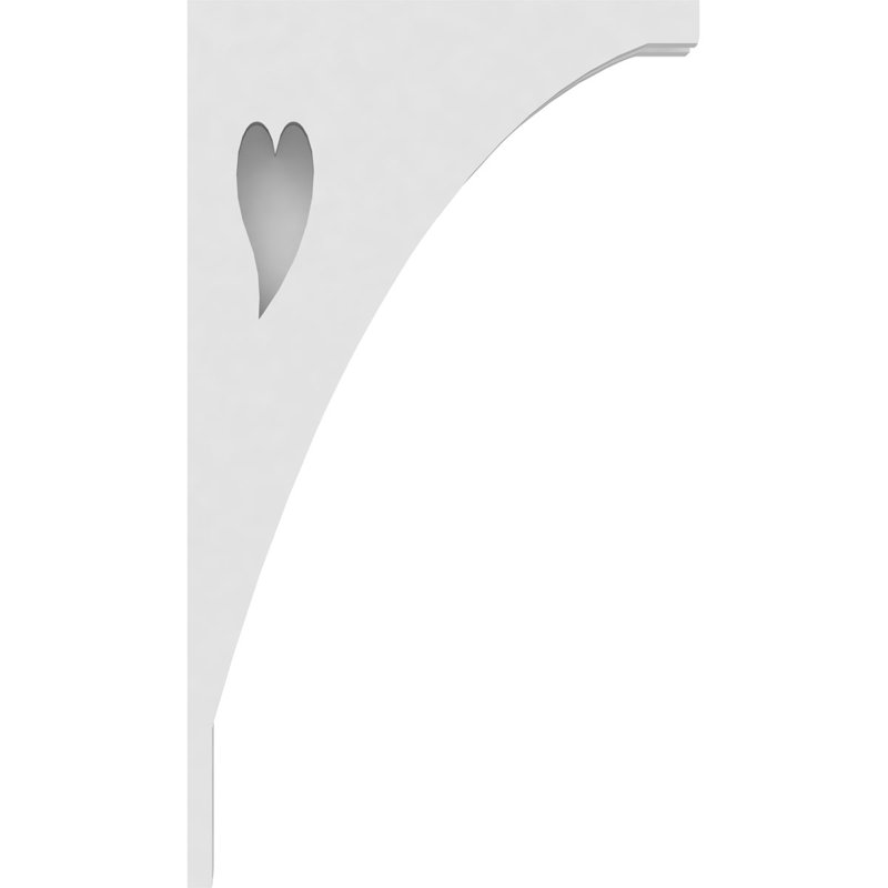 Corbeau en PVC de qualité architecturale Winston, H 13 po x l 7,5 po x P 1,875 po
