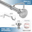Gottlieb Steel Adjustable 1'' Single Curtain Rod-48796363-48796367