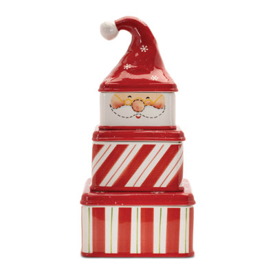 Ceramic Stacking Santa Character
