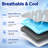  Firm Mattress Topper Twin, Memory Foam Mattress Topper Cooling Gel Charcoal Bed Topper For Pain Relief, High Density Firm Mattress Pad With Removable Cover-155002193-155002194