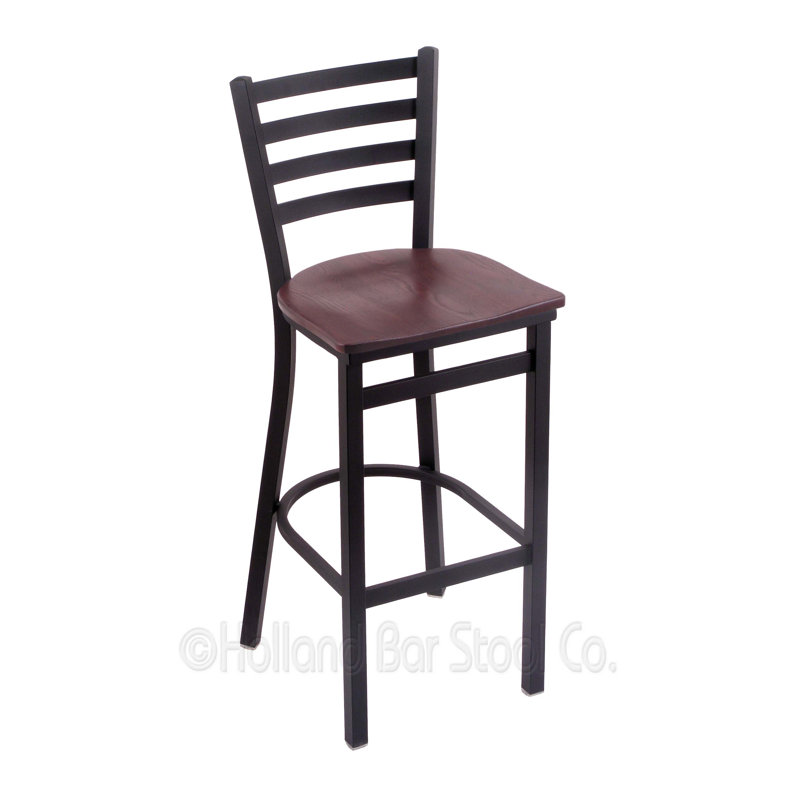 400 Jackie Bar & Counter Stool, Wood-Dark Cherry Oak, Bar Stool (30" Seat Height)