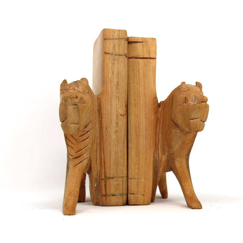Solid Wood Bookends