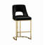  Tabouret de bar moderne à hauteur de comptoir avec structure en métal 26,7 po Alassane-129872295