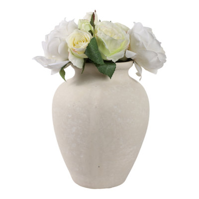 Sagebrook Home's Andrelisa Elegant Terracotta Vase - Perfect for Any Room