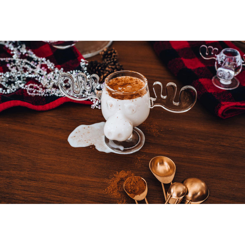 Grande tasse d'orignal en verre Ellyonna National Lampoon's Holiday Christmas | Peut contenir 8 onces