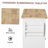 Kitchen Island on Wheels, Rolling Cart with Rubberwood Top, Spice Rack, Towel Rack and Drawers for Dining Room, White-1394575336