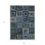 Tapis extérieur lavable à motif géométrique gris et gris anthracite 5 pi x 8 pi