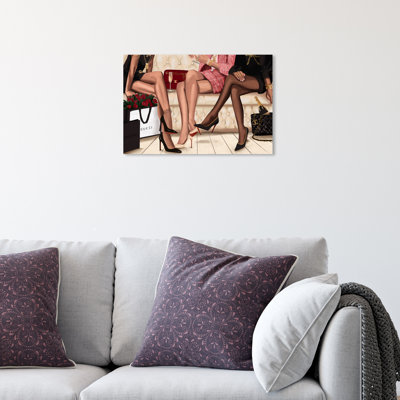 «Fashion and Glam Girls Night Out Fashion Lifestyle», impression sur toile