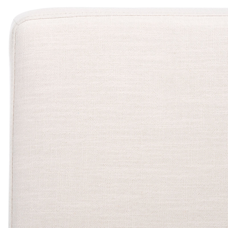 Chaise parsons en lin rembourrée Springdale, Blanc délavé
