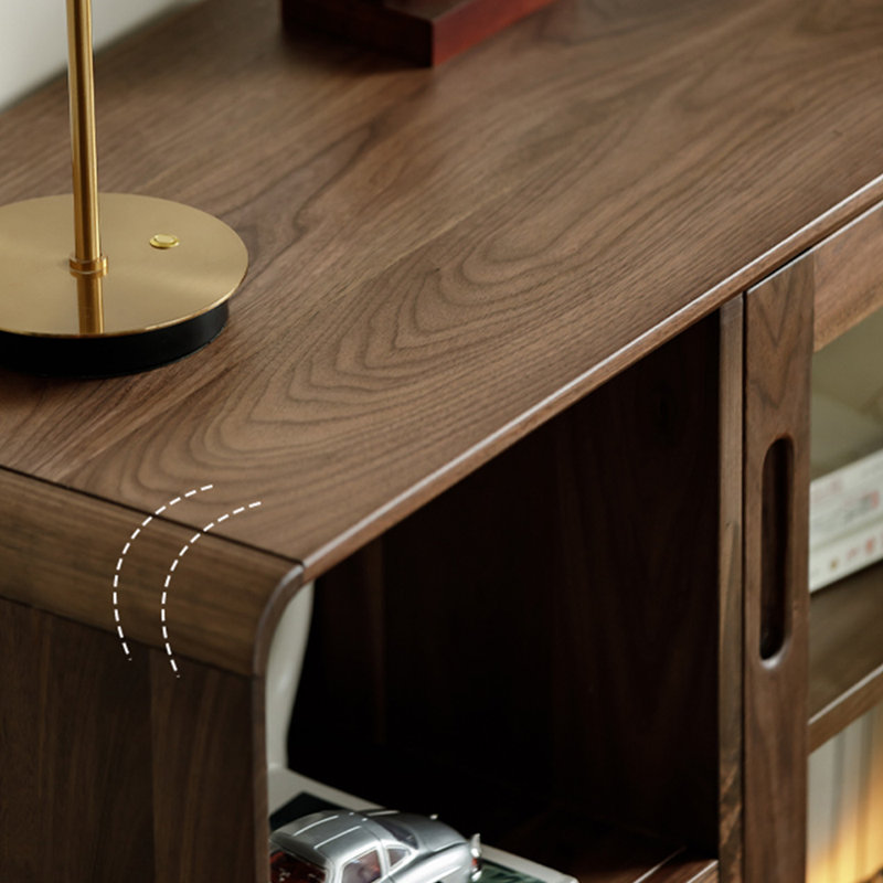 Classic black walnut bookcase