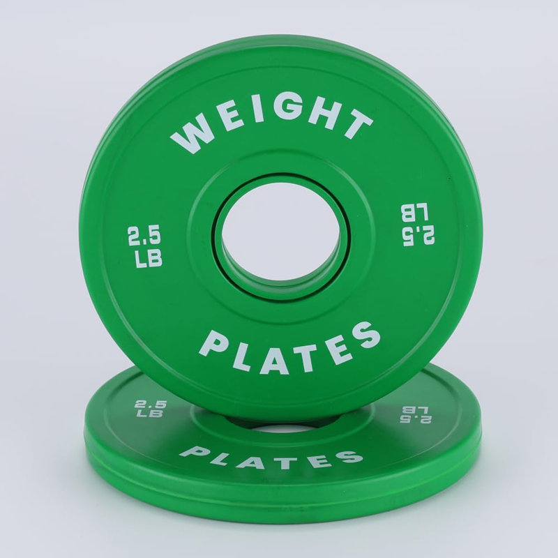 Aptliton 2.5LB Fractional Olympic Plates, Rubber Coated 2" Weight Plates, Pair