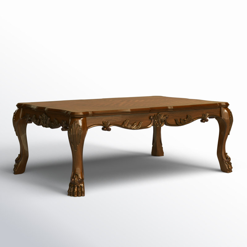 Caruthers Rectangular Coffee Table, Cherry Oak