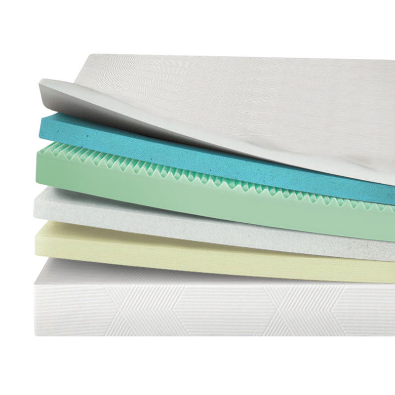 Matelas en mousse viscoélastique gélifiée mi-ferme 8 po Alwyn Home, 12", Très grand californien