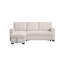 Canapé-lit modulaire réversible en tissu tissé l 84,5 po Lucca II-98854024