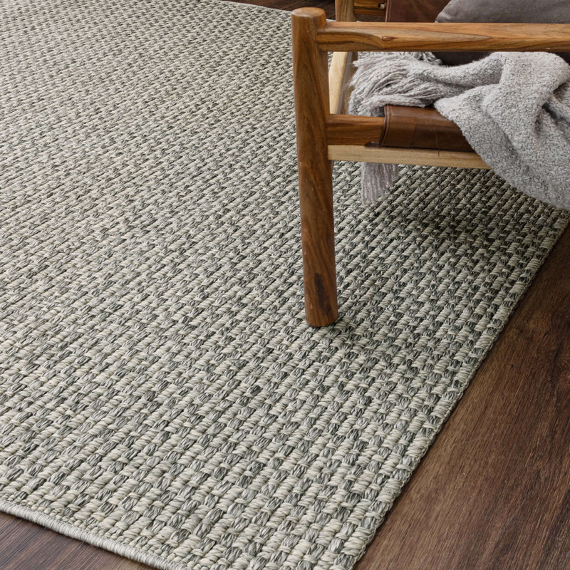 Tapis gris en polypropylène Karastan Rugs Lanai, Rectangle 6 pi 6 po x 9 pi