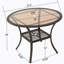 Table d'extérieur en résine, ancienne version 56225.00TBLBRN