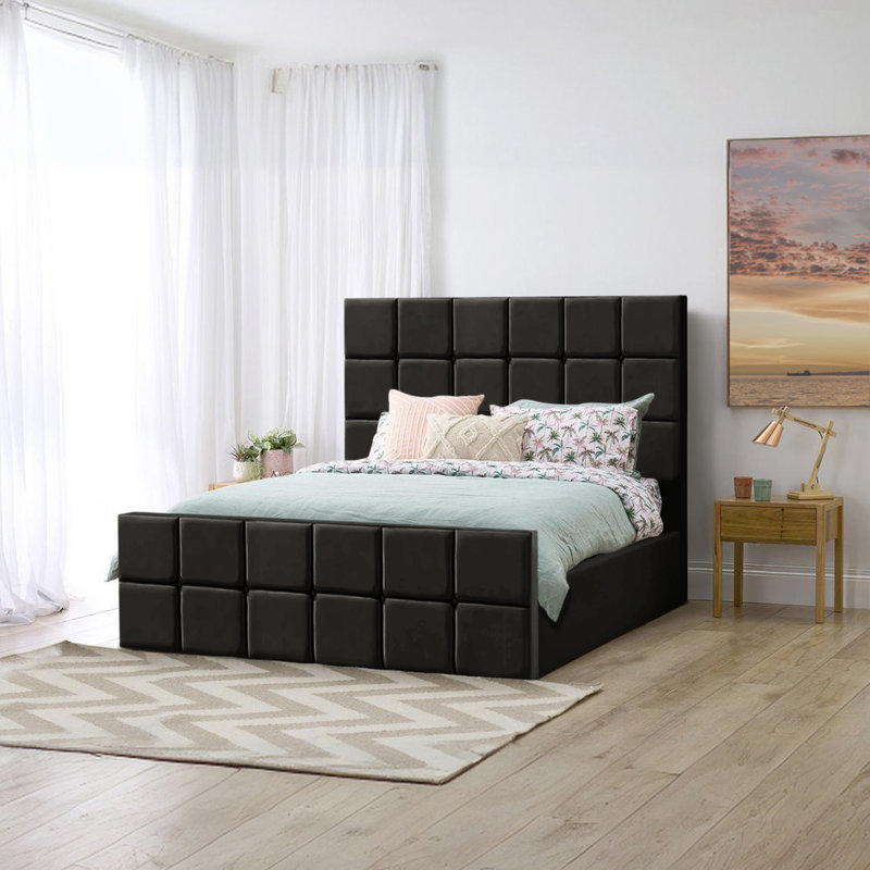 Tolya Storage Bed, Asphalt, Super King (6')