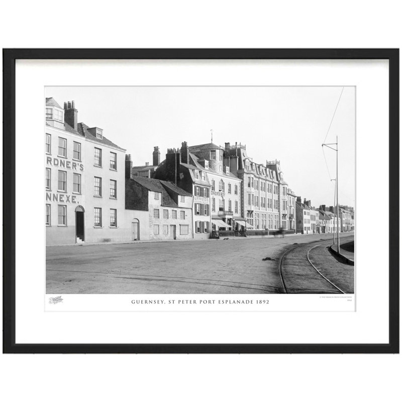Guernsey, St Peter Port Esplanade 1892 by Francis Frith - Single Picture Frame Print, 45cm H x 60cm W x 2.3cm D