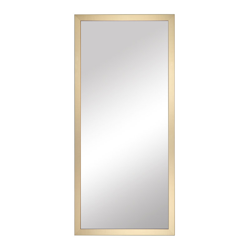 Collection Merrimack, miroir pleine longueur, miroir de vestiaire idéal, verre True Reflections, cadre en bois, adossé au mur ou au mur