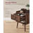 2 Drawer Nightstands With Hidden Drawers, Solid Wood Legs-429043622
