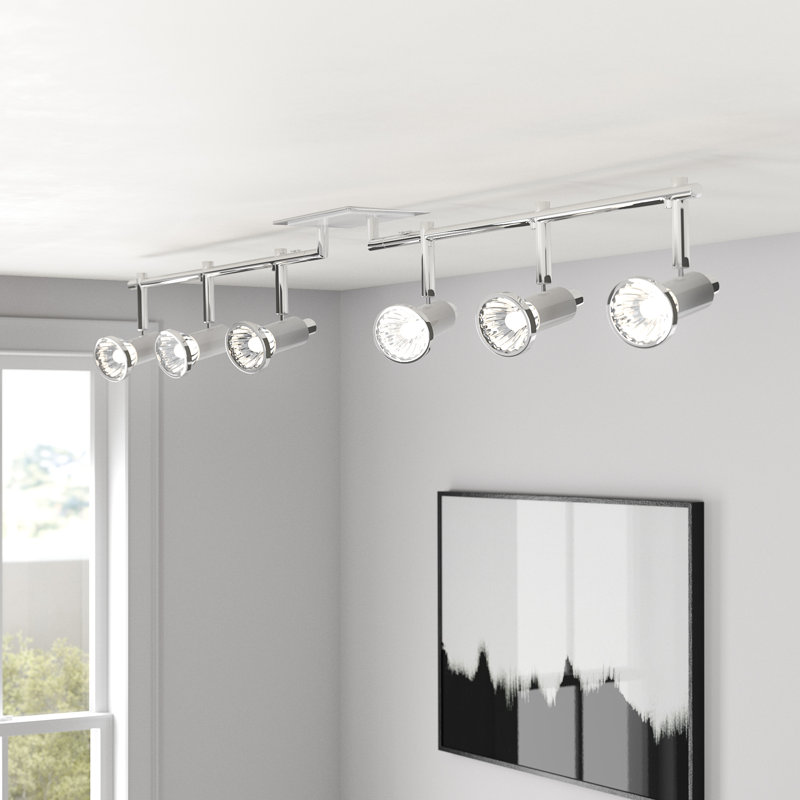 Ensemble de rail d’éclairage 6 lumières Araujo