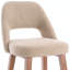 Tabouret de bar rembourré à dossier plein avec structure en bois massif, aucune installation requise-1653969205
