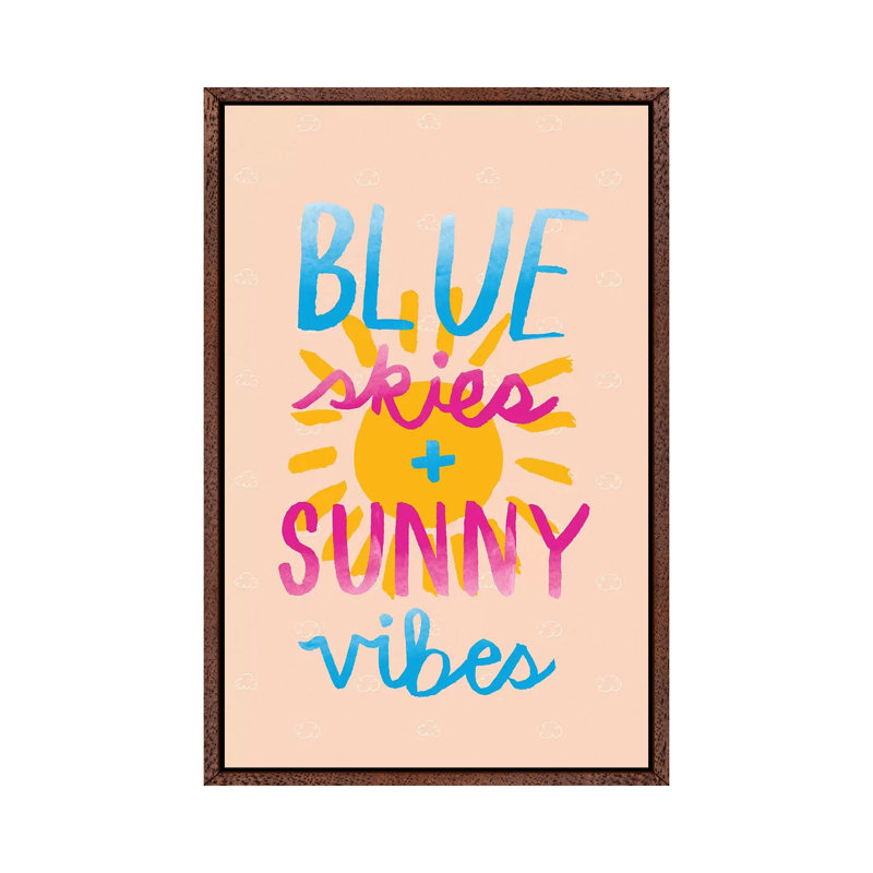 On Island Time by Jessica Bruggink - Print on Canvas, 66.04cm H x 45.72cm W x 3.81cm D, Classic Brown Wood Framed